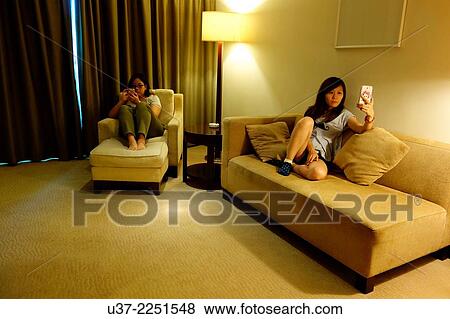 Stock Photo - Hotel room in Guangzhou, China. Fotosearch