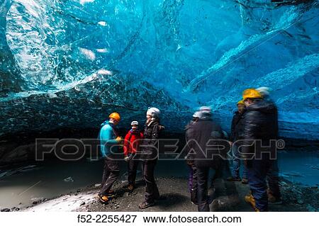 Ice cave, Vatnatjokull glacier, Southern Iceland, Iceland, Europe. View Large Photo Image Stock Photo - Ice cave, Vatnatjokull glacier, Southern Iceland, Iceland, Europe.. Fotosearch