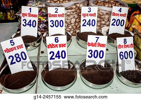 India, Indian, Asian, Mumbai, Tardeo, Jehangir Boman Behram Road, tea, spices, display, sale, View Large Photo Image Stock Photography - India, Indian, Asian, Mumbai, Tardeo, Jehangir Boman Behram Road, tea, spices, display, sale,. Fotosearch