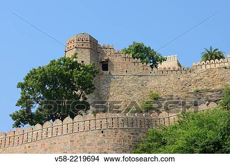 India, Rajasthan, Kumbalgarh fort. View Large Photo Image Picture - India, Rajasthan, Kumbalgarh fort.. Fotosearch