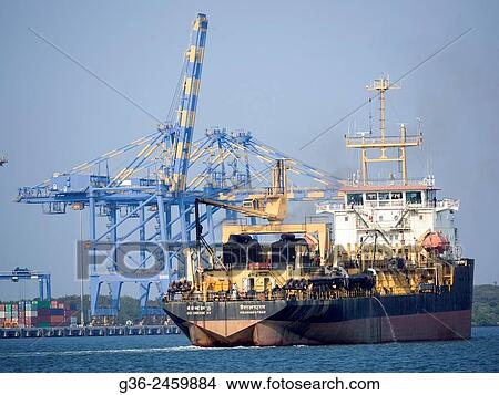 Industrial ship at Cochin, Kerala, India. View Large Photo Image Picture - Industrial ship at Cochin, Kerala, India.. Fotosearch