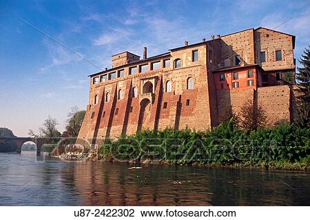 Italy, Lombardy, Cassano d? Adda, Borromeo Castle. View Large Photo Image Stock Image - Italy, Lombardy, Cassano d? Adda, Borromeo Castle.. Fotosearch