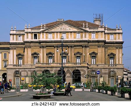 Italy. Milan. Scala. View Large Photo Image Stock Photo - Italy. Milan. Scala.. Fotosearch
