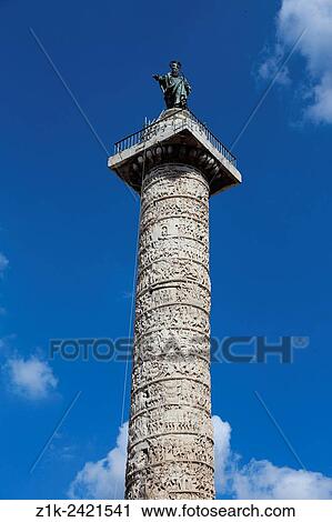 Italy. Rome. Colonna di Marco Aurelio. View Large Photo Image Stock Image - Italy. Rome. Colonna di Marco Aurelio.. Fotosearch