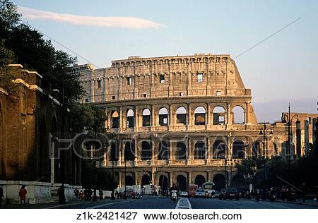 Italy. Rome. Colosseum Via dei Fori Imperiali. View Large Photo Image Stock Photo - Italy. Rome. Colosseum Via dei Fori Imperiali.. Fotosearch