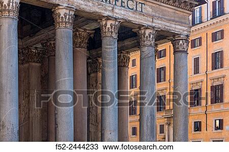 Italy, Rome, Piazza della Rotonda, Columns of Pantheon View Large Photo Image Stock Image - Italy, Rome, Piazza della Rotonda, Columns of Pantheon. Fotosearch