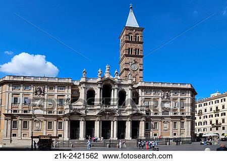 Italy. Rome. Piazza di Santa Maria Maggiore Santa Maria Maggiore. View Large Photo Image Stock Image - Italy. Rome. Piazza di Santa Maria Maggiore Santa Maria Maggiore.. Fotosearch