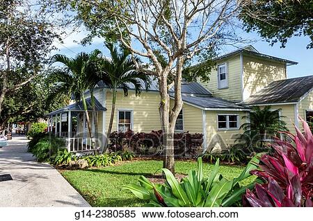 Jensen Beach Boulevard, house, Jensen Beach, Florida, USA View Large Photo Image Stock Photography - Jensen Beach Boulevard, house, Jensen Beach, Florida, USA. Fotosearch