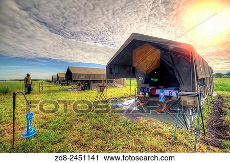 Stock Image - kananga camp. serengeti national park.. Fotosearch