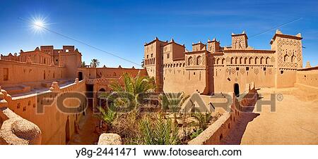 Kasbah Amahidil in Skoura oasis, Ouarzazate district. Morocco. View Large Photo Image Stock Image - Kasbah Amahidil in Skoura oasis, Ouarzazate district. Morocco.. Fotosearch