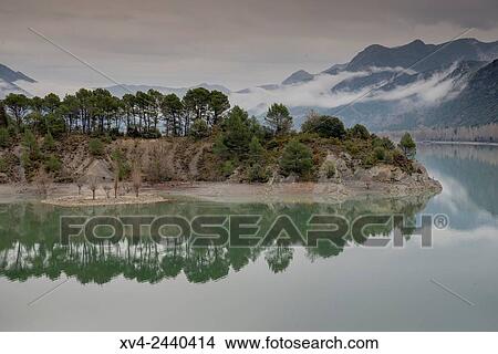 La Pe±a reservoir, Huesca, Aragon, Spain. View Large Photo Image Picture - La Pe±a reservoir, Huesca, Aragon, Spain.. Fotosearch