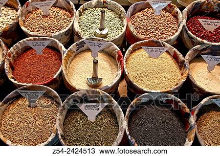 Legumes at San Anton Market, Madrid, Spain. View Large Photo Image Stock Image - Legumes at San Anton Market, Madrid, Spain.. Fotosearch