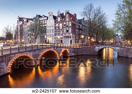 Leidsegracht at night, Amsterdam, Holland. View Large Photo Image Stock Photo - Leidsegracht at night, Amsterdam, Holland.. Fotosearch