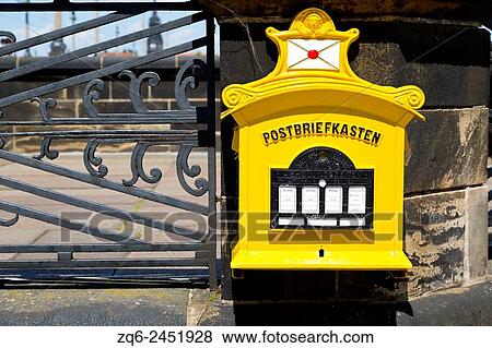 Letter Box in Dresden, Saxony, Germany. View Large Photo Image Stock Photo - Letter Box in Dresden, Saxony, Germany.. Fotosearch