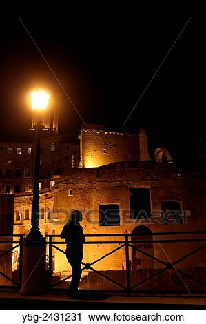 Light show at the market of Trajan archaeological site in Rome Italy. View Large Photo Image Stock Image - Light show at the market of Trajan archaeological site in Rome Italy.. Fotosearch