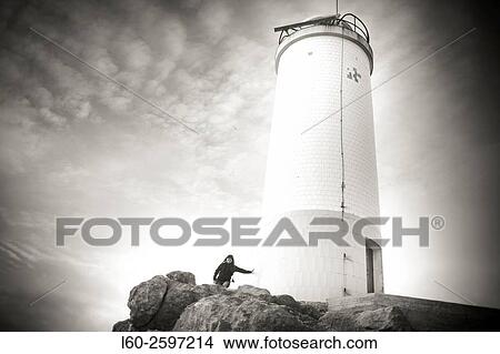 Lighthouse, Punta Roncudo, A Coruña, Costa da Morte, Galicia, Spain. View Large Photo Image Picture - Lighthouse, Punta Roncudo, A Coruña, Costa da Morte, Galicia, Spain.. Fotosearch