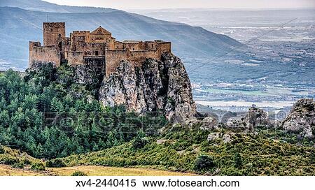 Loarre mediaeval Castle, 11th century. Huesca, Aragon, Spain. View Large Photo Image Stock Photography - Loarre mediaeval Castle, 11th century. Huesca, Aragon, Spain.. Fotosearch