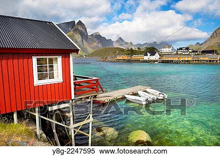 Lofoten Islands, Moskenes, Norway. View Large Photo Image Stock Photography - Lofoten Islands, Moskenes, Norway.. Fotosearch