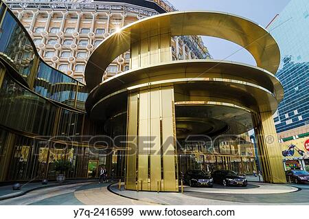 Luxury hotel cars parked outside the gold entrance to the Hotel Lisboa, Macau, China. View Large Photo Image Stock Photo - Luxury hotel cars parked outside the gold entrance to the Hotel Lisboa, Macau, China.. Fotosearch