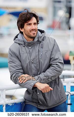 Man in the marina. Port. Getaria. Gipuzkoa. Basque Country. Spain View Large Photo Image Stock Image - Man in the marina. Port. Getaria. Gipuzkoa. Basque Country. Spain. Fotosearch