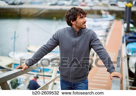 Man in the marina. Port. Getaria. Gipuzkoa. Basque Country. Spain View Large Photo Image Stock Image - Man in the marina. Port. Getaria. Gipuzkoa. Basque Country. Spain. Fotosearch