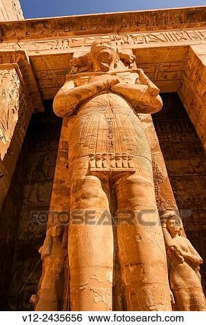 Medinet Habu temple, Luxor, Egypt View Large Photo Image Stock Photograph - Medinet Habu temple, Luxor, Egypt. Fotosearch