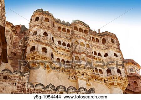 Mehrangarh Fort, Jodhpur, Rajasthan, India. View Large Photo Image Picture - Mehrangarh Fort, Jodhpur, Rajasthan, India.. Fotosearch