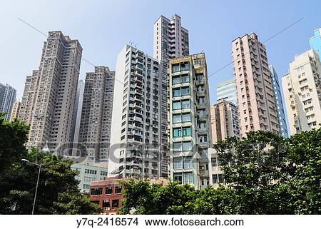 Mid-Levels urban environment, Hong Kong Island, Hong Kong, China. View Large Photo Image Picture - Mid-Levels urban environment, Hong Kong Island, Hong Kong, China.. Fotosearch