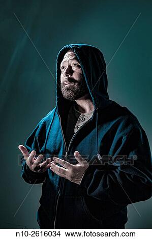Middle age man with a beard. View Large Photo Image Picture - Middle age man with a beard.. Fotosearch