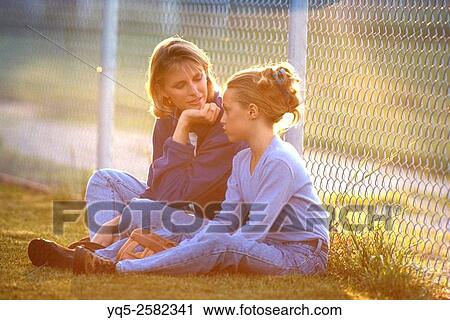 mother talking to daughter. View Large Photo Image Stock Image - mother talking to daughter.. Fotosearch