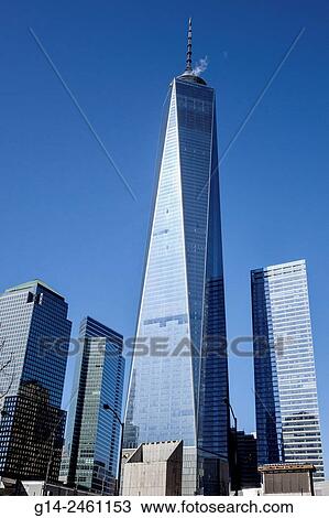 New York City, NY NYC, Manhattan, Lower, Financial District, One World Trade Center, centre, high rise, skyscraper, building, View Large Photo Image Stock Image - New York City, NY NYC, Manhattan, Lower, Financial District, One World Trade Center, centre, high rise, skyscraper, building,. Fotosearch