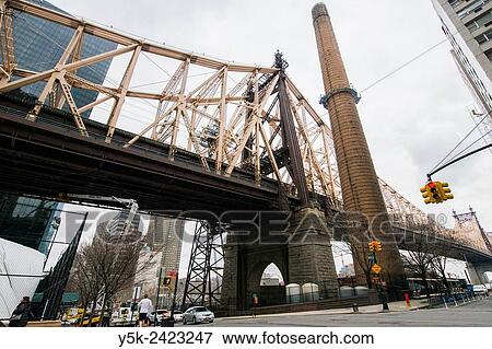 New York, USA. View on Ed Koch / Queensboro Bridge from York Avenue and East 59th Street, Manhattan. View Large Photo Image Stock Photo - New York, USA. View on Ed Koch / Queensboro Bridge from York Avenue and East 59th Street, Manhattan.. Fotosearch