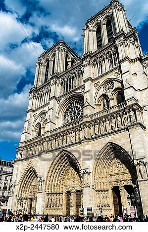 Stock Image - Notre Dame Cathedral in Paris, France.. Fotosearch