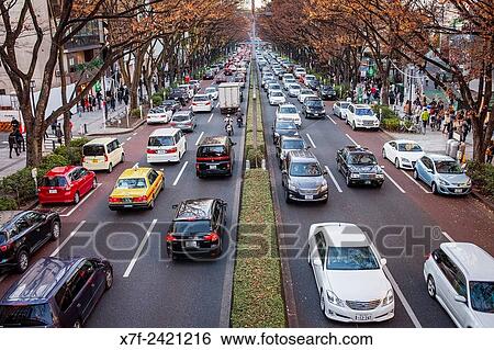 Stock Photograph - Omotesando Avenue, Tokyo, Japan.. Fotosearch