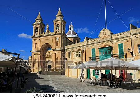 Our Lady of Pompei, Marsaxlokk, Malta. View Large Photo Image Stock Image - Our Lady of Pompei, Marsaxlokk, Malta.. Fotosearch