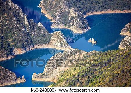 Panta de Canelles (Canelles Reservoir). Comarca de la Noguera, Lleida province, Catalonia, Spain View Large Photo Image Stock Photo - Panta de Canelles (Canelles Reservoir). Comarca de la Noguera, Lleida province, Catalonia, Spain. Fotosearch