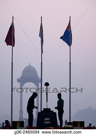 People paying homage at Amar Jawan Jyoti, India Gate, New Delhi, India. View Large Photo Image Picture - People paying homage at Amar Jawan Jyoti, India Gate, New Delhi, India.. Fotosearch