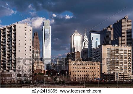 Stock Photography - Philadelphia skyline, Pennsylvania, USA.. Fotosearch