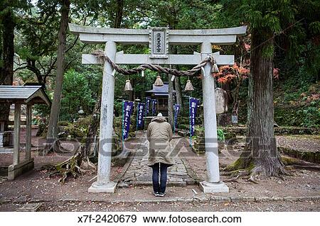 Pilgrim in Takijiri-oji, Kumano Kodo, Nakahechi route, Tanabe, Wakayama, Kinki, Japan. View Large Photo Image Stock Photo - Pilgrim in Takijiri-oji, Kumano Kodo, Nakahechi route, Tanabe, Wakayama, Kinki, Japan.. Fotosearch