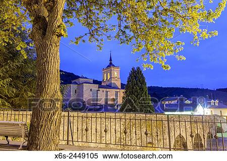 Pilgrim's bridge and church of San Nicolßs de Bari in Molinaseca, Way of St. James, Leon, Spain. View Large Photo Image Stock Photography - Pilgrim's bridge and church of San Nicolßs de Bari in Molinaseca, Way of St. James, Leon, Spain.. Fotosearch