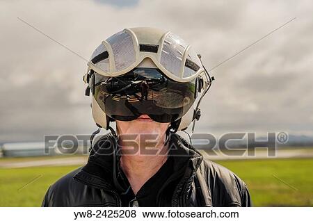 Pilot wearing Helicopter Helmet, Iceland. View Large Photo Image Stock Photo - Pilot wearing Helicopter Helmet, Iceland.. Fotosearch