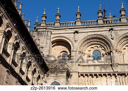 Platerias square Santiago de Compostela Galicia Spain. View Large Photo Image Stock Photograph - Platerias square Santiago de Compostela Galicia Spain.. Fotosearch