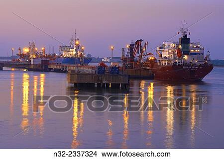 Picture - Port, Palos de la frontera, Huelva province, Andalusia, spain.. Fotosearch