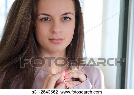 portrait of a beautiful young Russian girl. View Large Photo Image Stock Image - portrait of a beautiful young Russian girl.. Fotosearch