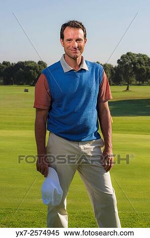 Stock Photography - Portrait of a golf pro.. Fotosearch