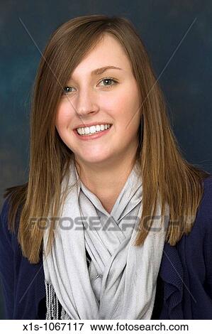 Portrait of young woman View Large Photo Image Stock Photo - Portrait of young woman. Fotosearch