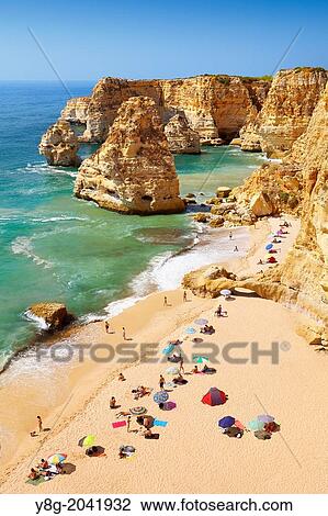 Praia da Marinha Beach, Algarve, Portugal. View Large Photo Image Stock Image - Praia da Marinha Beach, Algarve, Portugal.. Fotosearch