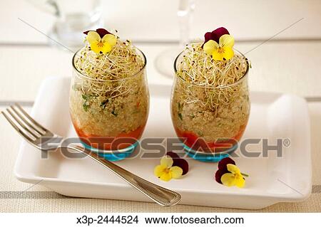 Quinoa and peppers salad. View Large Photo Image Picture - Quinoa and peppers salad.. Fotosearch