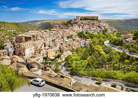 Ragusa Ibla (Lower Town), Sicily, Italy UNESCO. View Large Photo Image Stock Photo - Ragusa Ibla (Lower Town), Sicily, Italy UNESCO.. Fotosearch