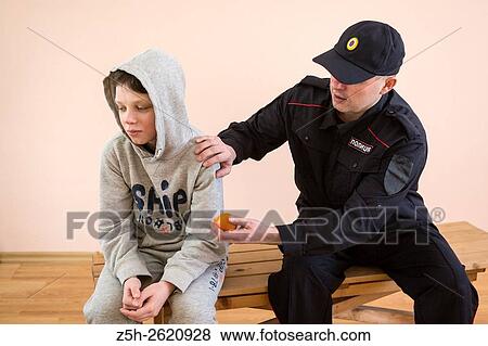 Russian Federation. A police officer at work. View Large Photo Image Stock Photo - Russian Federation. A police officer at work.. Fotosearch